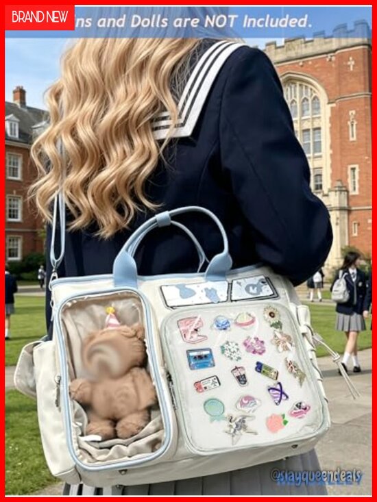 Ita Backpack Crossbody with Clear Display Window - Versatile Anime Purse main image 2